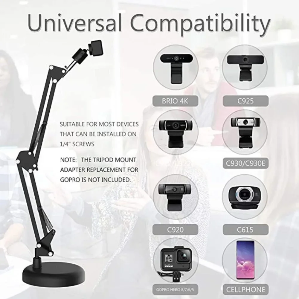 LESYAFEL cell Stand for Desktop Suspension Boom Scissor Arm Stand with Upgrade
